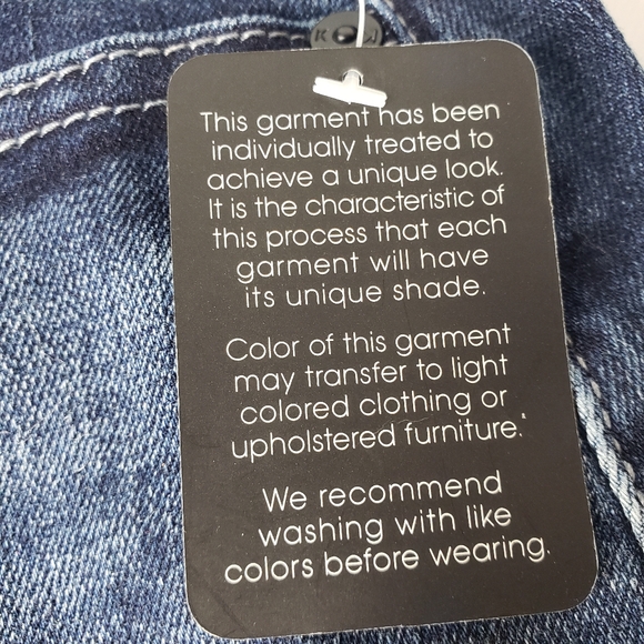 Kendall and Kylie Denim Highline Tourist Frayed Dark Wash Celebrity Design Mini - Picture 5 of 13